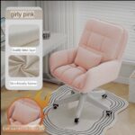 Office chair Girly Pink - Double-layer Backrest + Free Cushion √ [Latex Seat Cushion] High Load-bearing Capacity - High-quality Nylon Feet