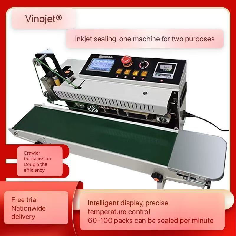 Self-Automatic Continuous Plastic Bag Sealing Machine with Date Printer - Image 3