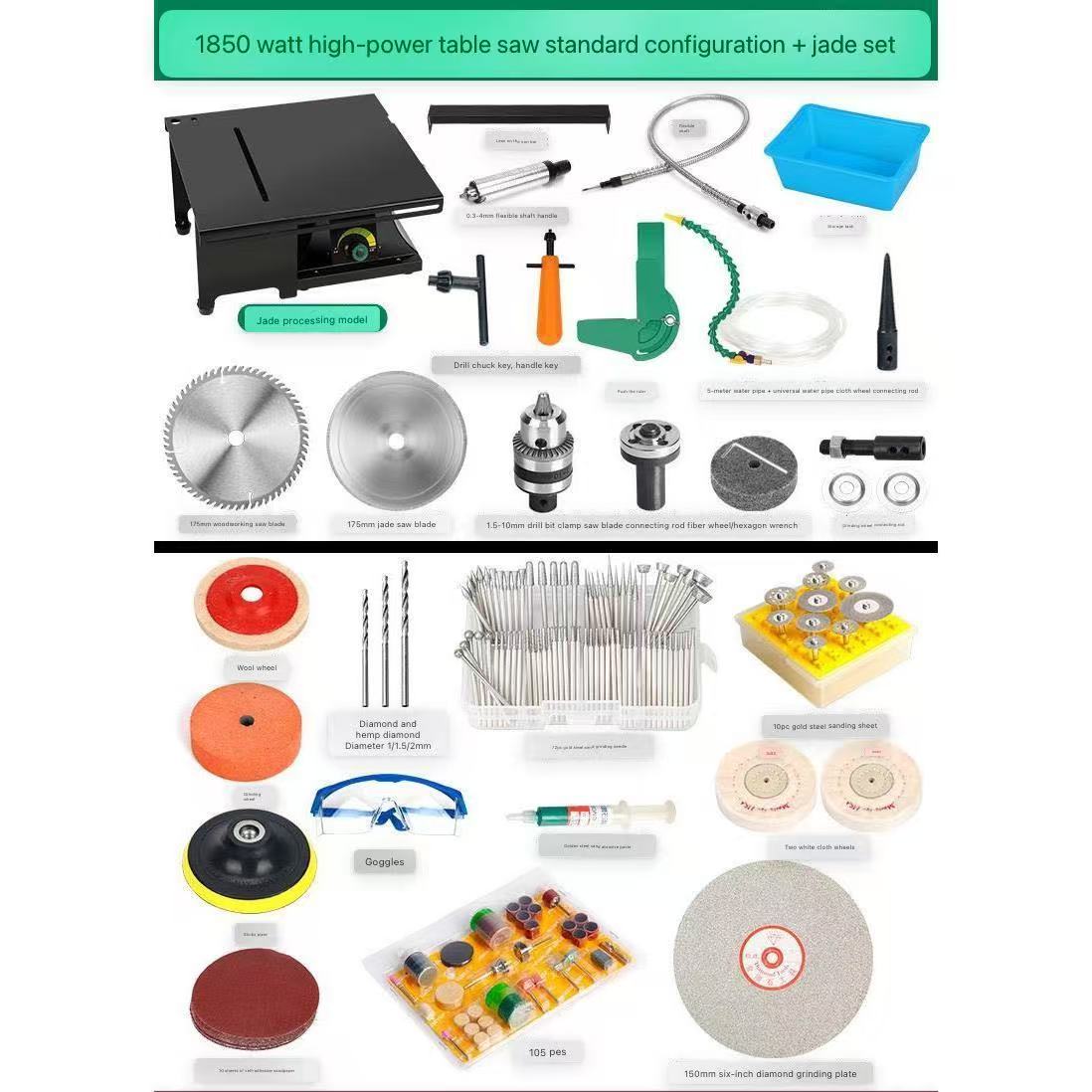 1850 W 5-in-1 Bench Grinder & Polishing Machine - Image 6