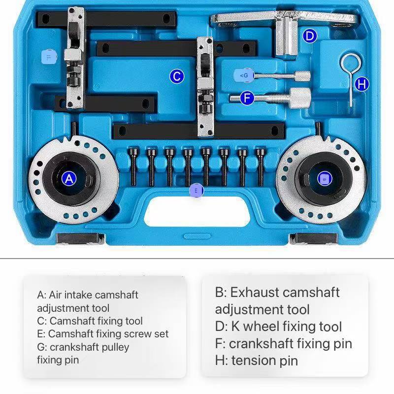 Diesel Engine Chain Twin Camshaft Timing Locking Tool Set - Image 3