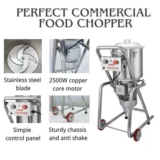 Powerful 32L Stainless Steel Food Chopper Kitchen Equipment Food Blender Mixer