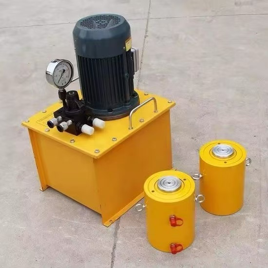 600 700ton Prestressed Vertical Hydraulic Double Acting Solid Lifting Pushing Jack - Image 6