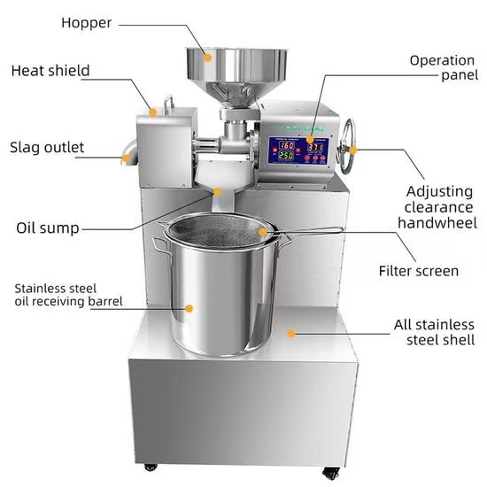 Commercial Cooking Oil Extraction Machine Peanut/Soybean/ Sesame/Groundnut Sunflower Seed Oil Pressing Machine - Image 4