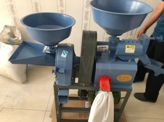 3-in-1 Automaic Samll Complete Integrated Grains Grinding Mill Grinder Huller Sheller Polisher Soybean Pulping Unit Equipment Auto Combined Rice Milling Machine - Image 4