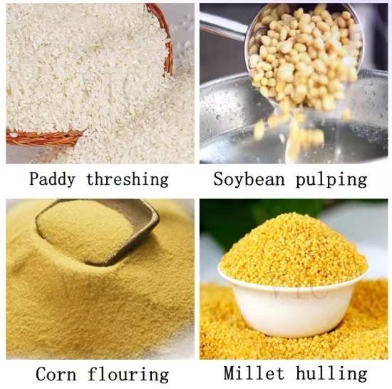 3-in-1 Automaic Samll Complete Integrated Grains Grinding Mill Grinder Huller Sheller Polisher Soybean Pulping Unit Equipment Auto Combined Rice Milling Machine - Image 5
