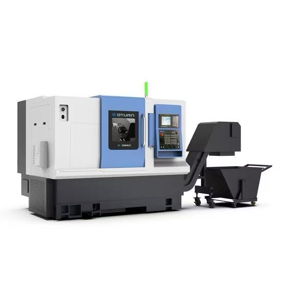 Oturnonc High Quality Double Spindle CNC Machine Lathe - Image 5
