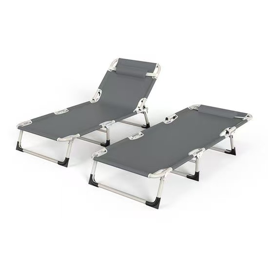 Manufacturing Folding Garden Patio Durable Bunk Bed Metal Camping Bed - Image 2