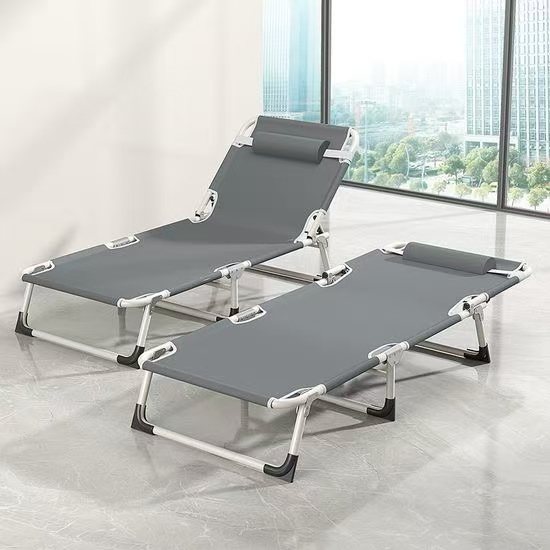 Manufacturing Folding Garden Patio Durable Bunk Bed Metal Camping Bed - Image 3