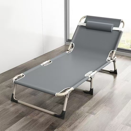 Manufacturing Folding Garden Patio Durable Bunk Bed Metal Camping Bed - Image 5