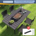 Portable Outdoor Camping Adjustable Aluminium Beach Folding Picnic Table