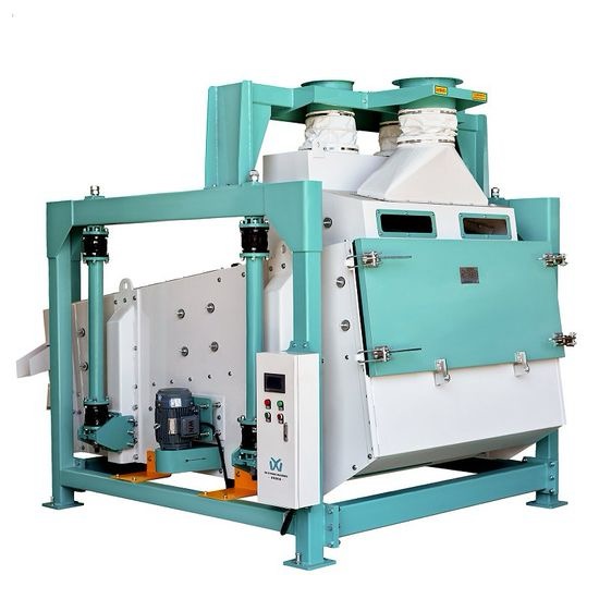 80 Tons Wheat Cleaning Sieve Rotary Vibrating Sieve Beans Processing Machine - Image 3