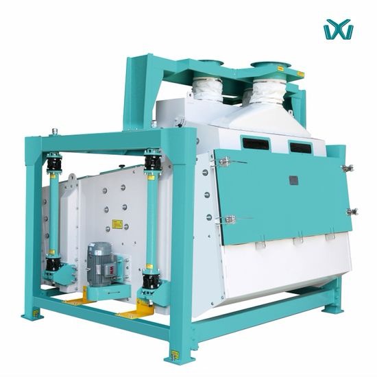 80 Tons Wheat Cleaning Sieve Rotary Vibrating Sieve Beans Processing Machine - Image 4