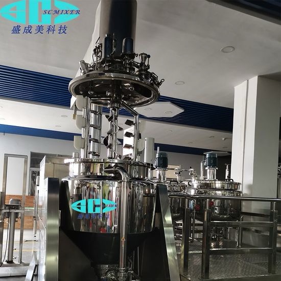 Ointment Lotion Cream Mayonnaise Petroleum Jelly Making Machine Lifting Cosmetic Mixer Vacuum Homogenizer Emulsifier - Image 3