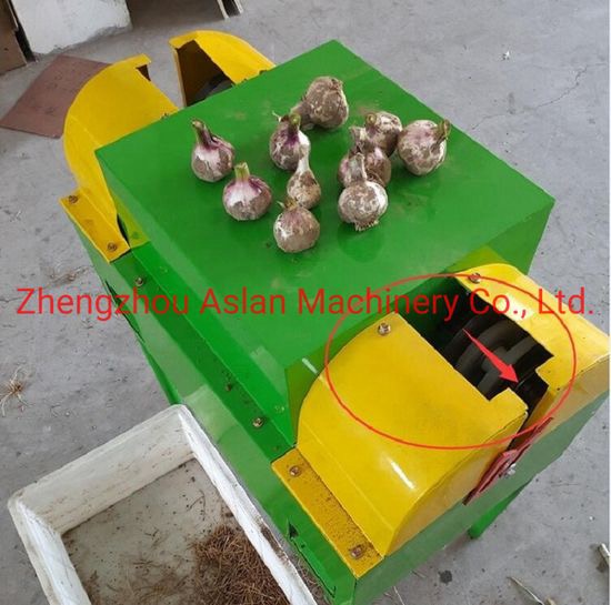 High Quality Automatic Garlic Tail Cutting Machine / Garlic Root Cutting Machine