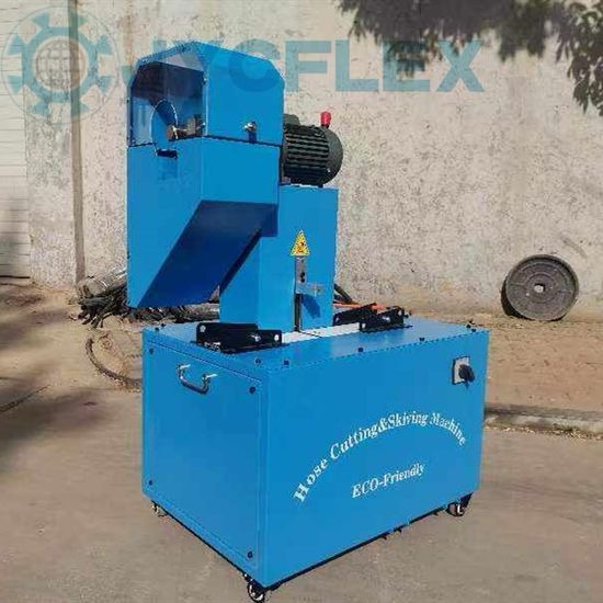 CE 1/4-2inch 4sp Layers Hydraulic Hose Skiving Machine Hose Cutting Machine - Image 3