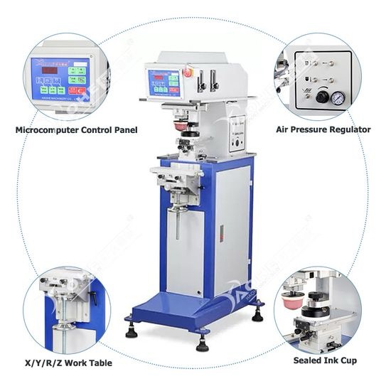 1 Color Fabric Cloth Label Pad Printing Machine Printer - Image 2