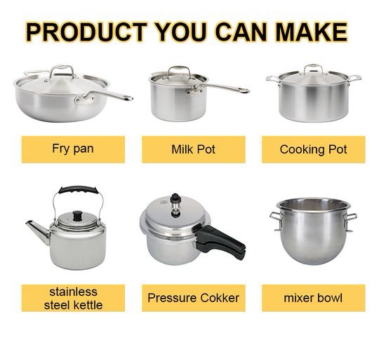 Stainless Steel Aluminum Pan Metal Cookware Cooking Hot Pot Making Machine - Image 2