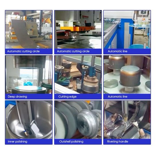 Stainless Steel Aluminum Pan Metal Cookware Cooking Hot Pot Making Machine - Image 2