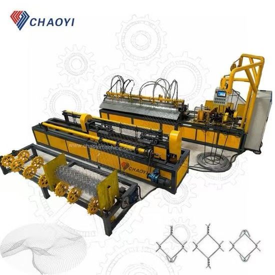 New Style High Speed Double Wire Mesh Cable Chain Link Fence Making Machine - Image 4