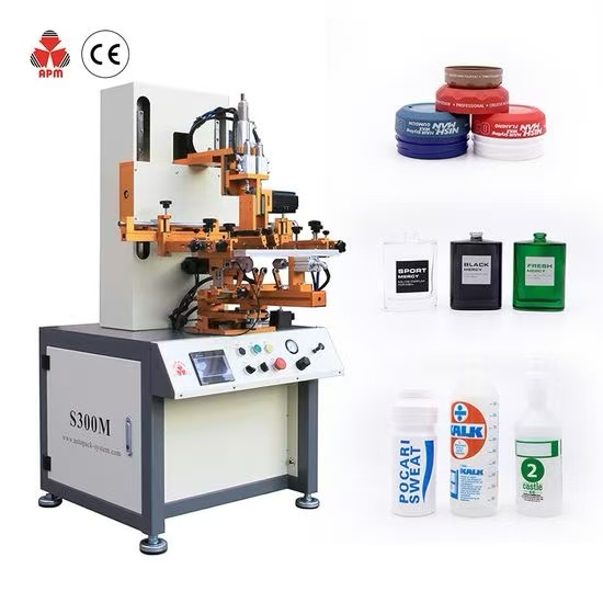 Glass Bottle Printer Perfume Bottle Semi Automatic Screen Printing Machine