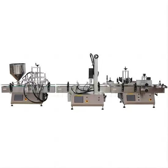 Small Bottle Jar Filling Capping Labeling Machine
