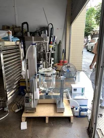 5L/10L Lab Cosmetic Glass Reactor Cream Lotion Homogenizing Emulsifier Mixer Laboratory Vacuum Emulsifying Mixer - Image 6